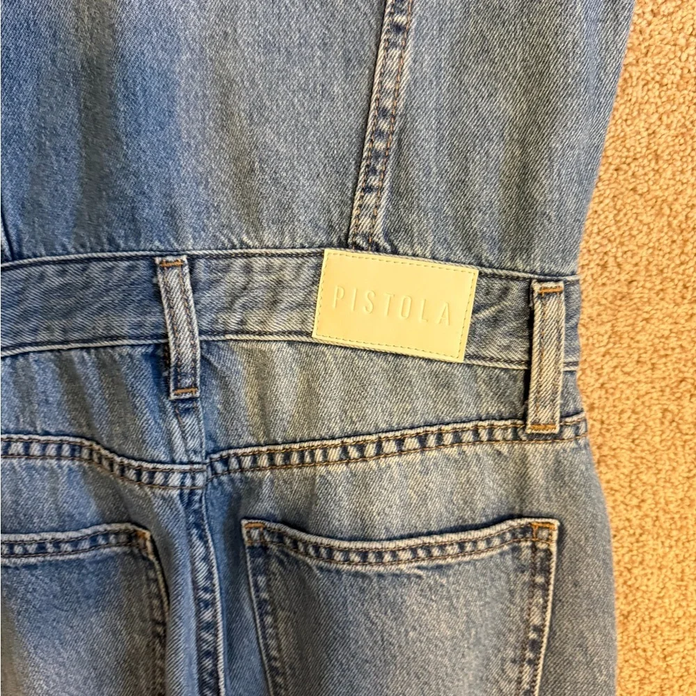 Pistola Blue Women's Denim Jumpsuit - Picture 4 of 4